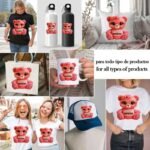 Oso Gucci Rosa Love PNG