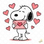Snoopy Enamorado PNG ai