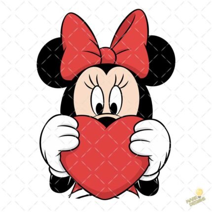 Minnie mouse san Valentín PNG ai