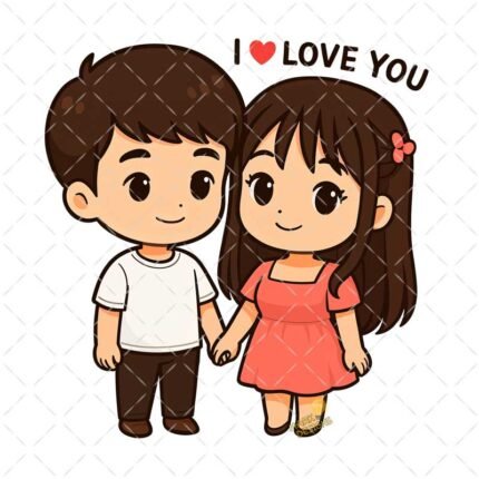 Pareja I love you PNG