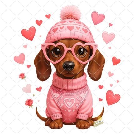 Dog Valentines Day PNG