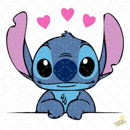 San Valentín Stitch PNG ai