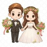 Pareja Recién Casados PNG