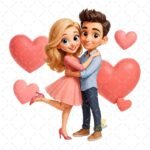 Pareja Enamorados San Valentín PNG