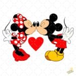 Mickey y Minnie san Valentín PNG ai