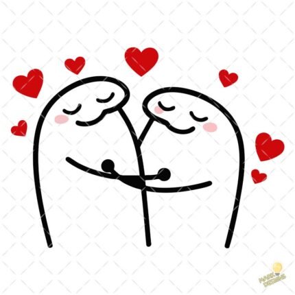 Pareja Flork romántico PNG ai