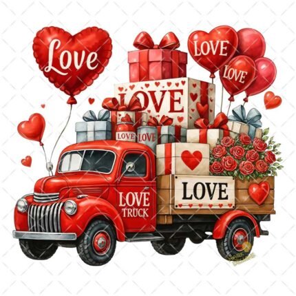 Truck Love PNG