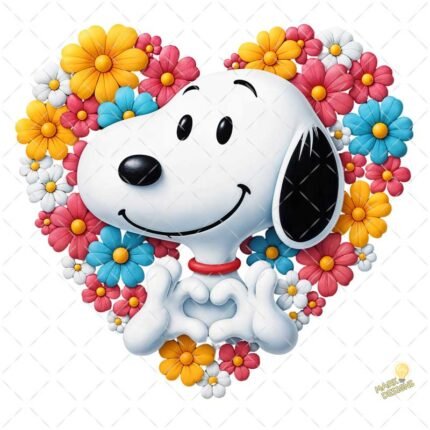 Snoopy Corazón Love PNG