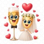 Pareja Boda Celebración PNG