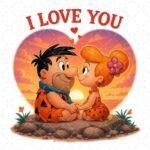 Pedro Picapiedra y Vilma PNG