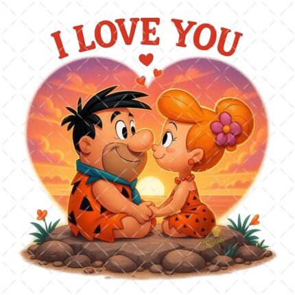 Pedro Picapiedra y Vilma PNG