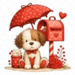 Perro San Valentín PNG
