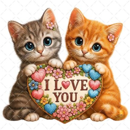 Cats i love you PNG