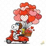 Snoopy Valentines Day PNG ai