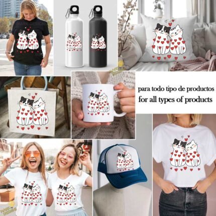 Gatitos San Valentín PNG ai