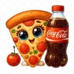 Pizza y Coca cola PNG