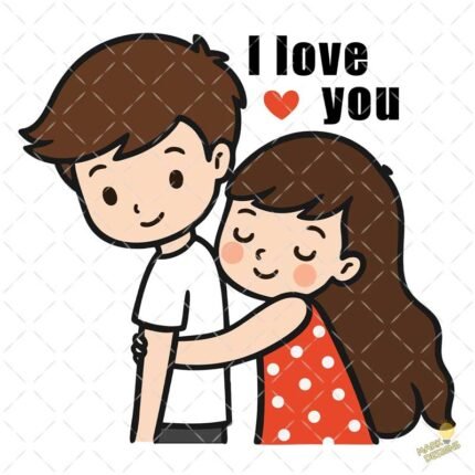 Pareja Romántica PNG ai