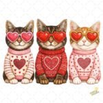 Cats Valentines Day PNG