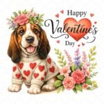 Perro Happy Valentines Day PNG