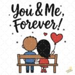 You y me forever PNG ai