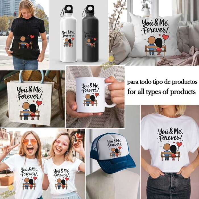 You y me forever PNG ai