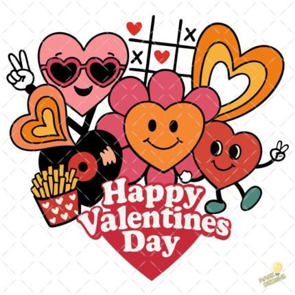 Happy Valentines Day PNG ai
