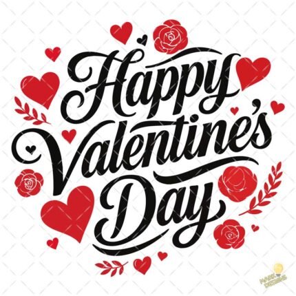 Happy Valentines Day PNG ai