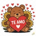 Oso te amo PNG ai
