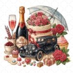 Celebración Valentines Day PNG