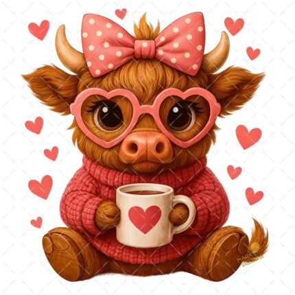 Vaquita Valentines Day PNG