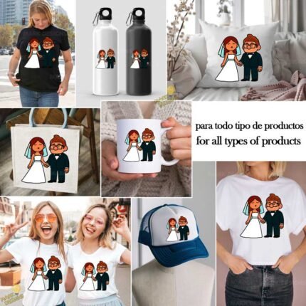 Pareja up recién casados PNG ai