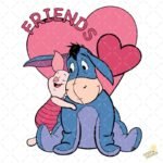 Igor y Piglet amigos PNG ai