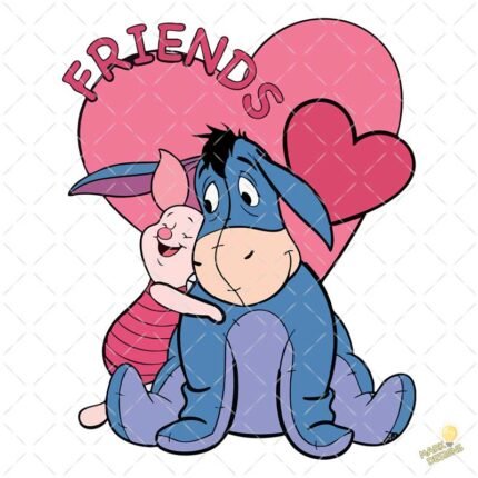 Igor y Piglet amigos PNG ai