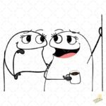 Amigas Flork chisme PNG ai