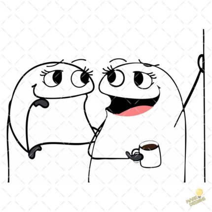 Amigas Flork chisme PNG ai