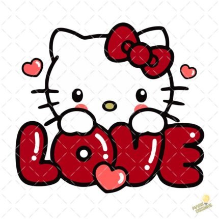 Love hello kitty PNG ai
