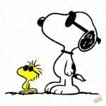 Snoopy y Woodstock amigos PNG ai