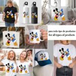 Mickey y Pato Donald amigos PNG ai