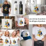 Mickey Pato Donald y Goofy PNG ai