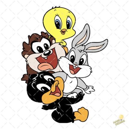 Baby Looney Tunes amigos PNG ai