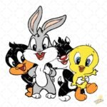 Amigos Baby Looney Tunes PNG ai