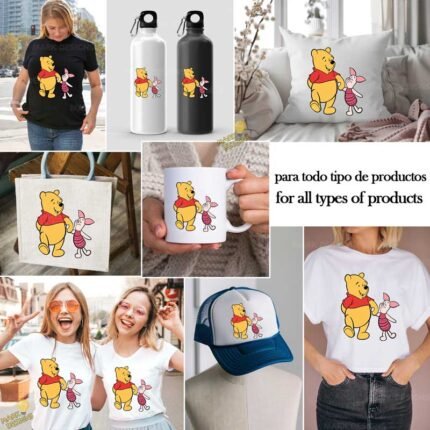 Piglet y Winnie Pooh PNG ai
