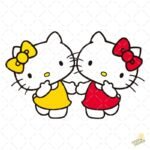 Hello Kitty amigas PNG ai