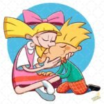 Helga y Arnold san Valentín PNG ai