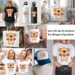 Koala san Valentín PNG ai