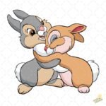 Tambor y Bunny enamorados PNG ai