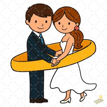 Pareja de casados PNG ai