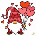 Gnomo san Valentín PNG ai
