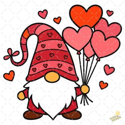 Gnomo san Valentín PNG ai