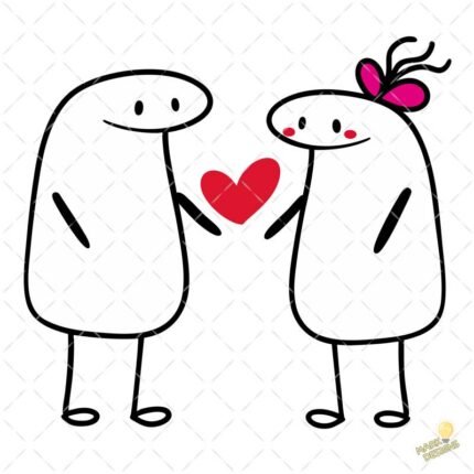 Pareja enamorados flork PNG ai